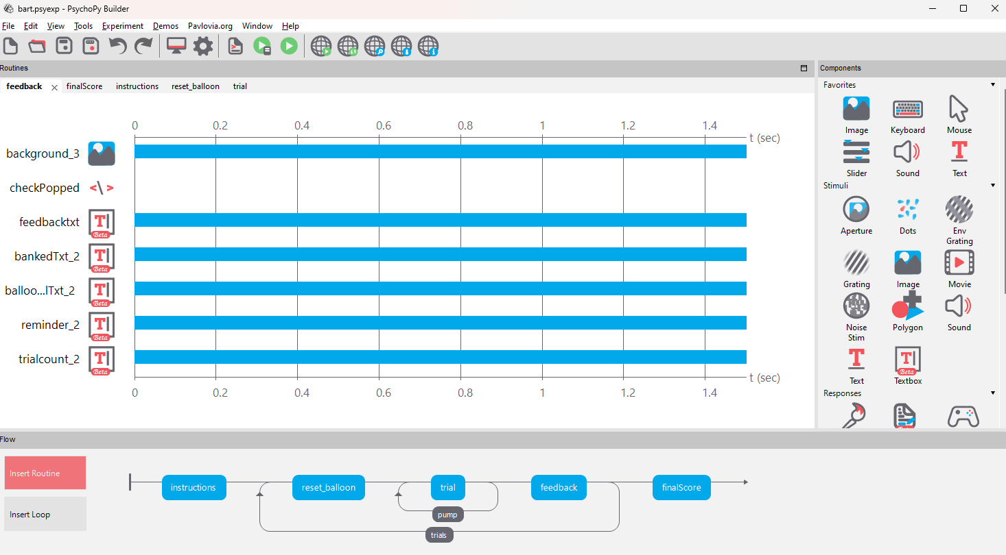 PsychoPy Builder 2020.2.0
