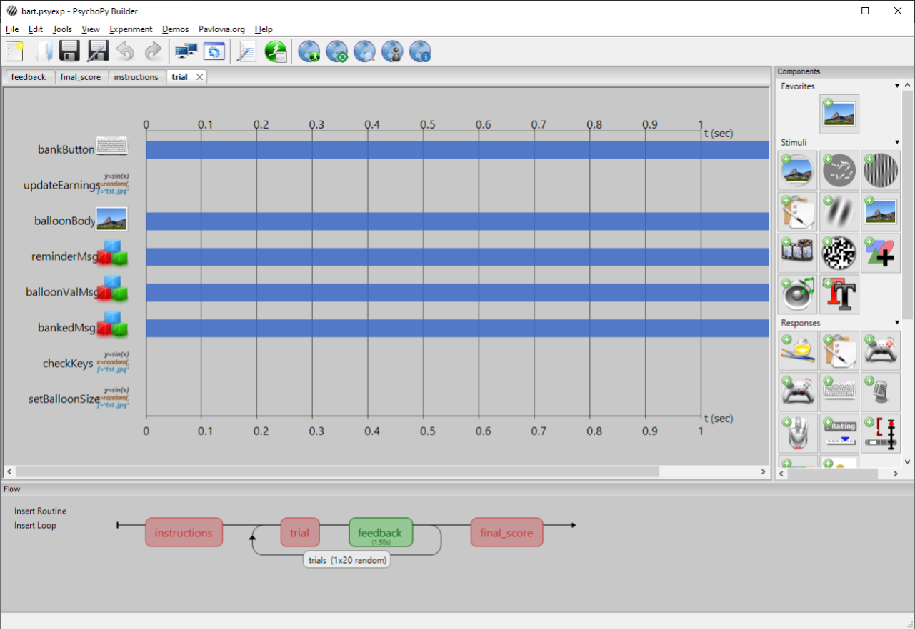 PsychoPy Builder 3.2.4